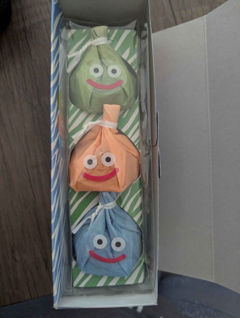 Our Slime Uirou all colorfully packed in a row.