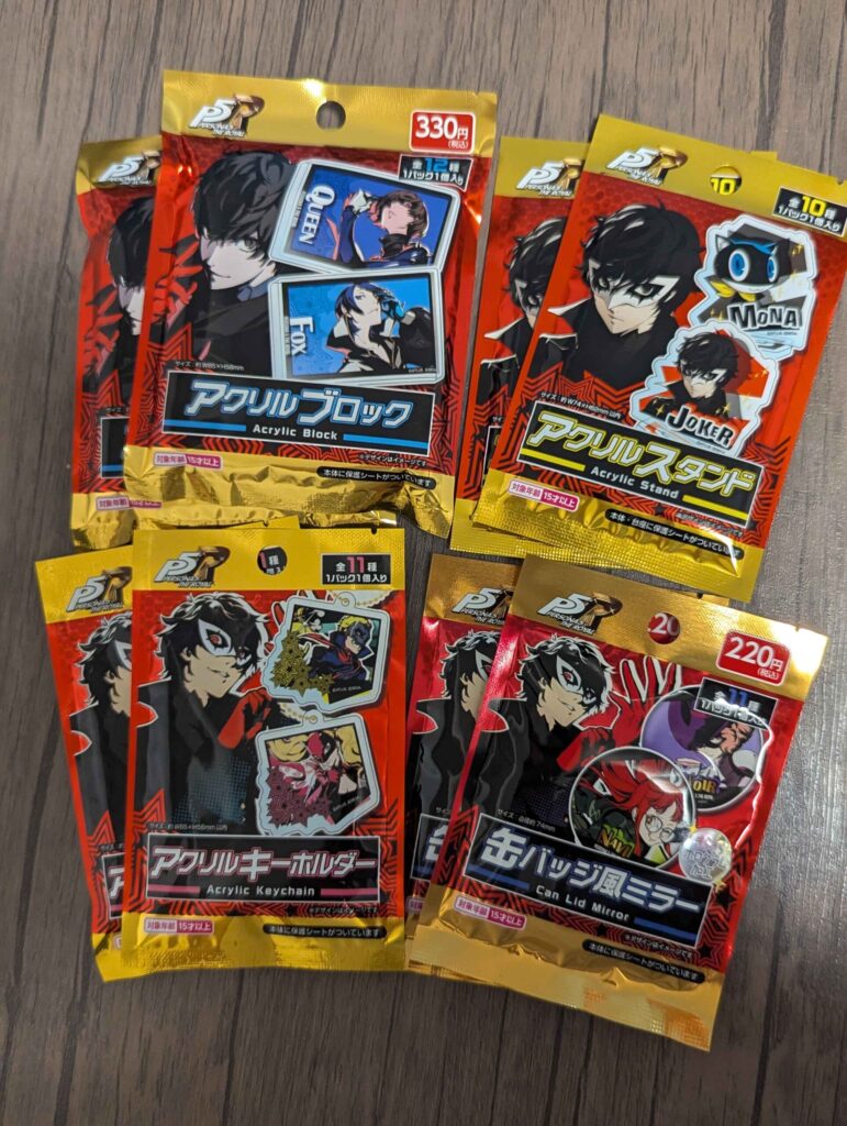 Persona 5 Royal merch we picked up from Daiso.